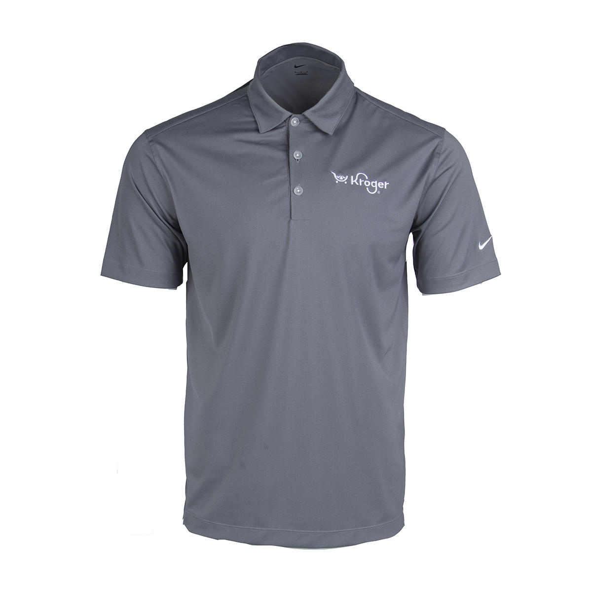 KCN207 | Men's Nike Classic Drifit Polo-Grey – Kroger Columbus KCN207 | Men's Nike Classic Drifit Polo-Grey – Kroger Columbus
